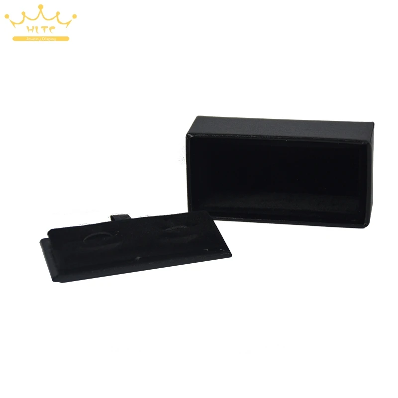 US $251.16 Wholsale lots 300pcslot Jewelry box black Cufflinks Boxes carrying cases boite a bijoux cufflink gift box by bulk free shipping