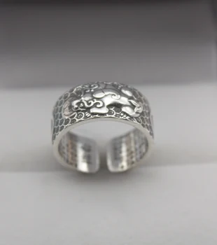 

New Arrival Pure S925 Sterling Silver Women 's Lucky Pi Xiu Round Ring