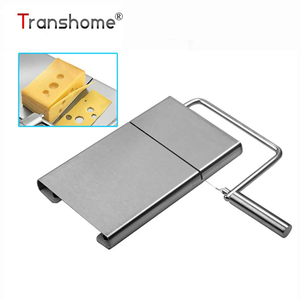 Transhome Cheese Slicer Wire Cutter Stainless Steel Butter Chocolate