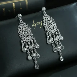2019 Top Fashion Aquamarine Earings Fashion Jewelry New Alloy Earrings Euramerican Fashion Joker Woodwork Water Type Tassel 2019 Top Fashion Aquamarine Earings Fashion Jewelry New Alloy Earrings Euramerican Fashion Joker Woodwork Water Type Tassel