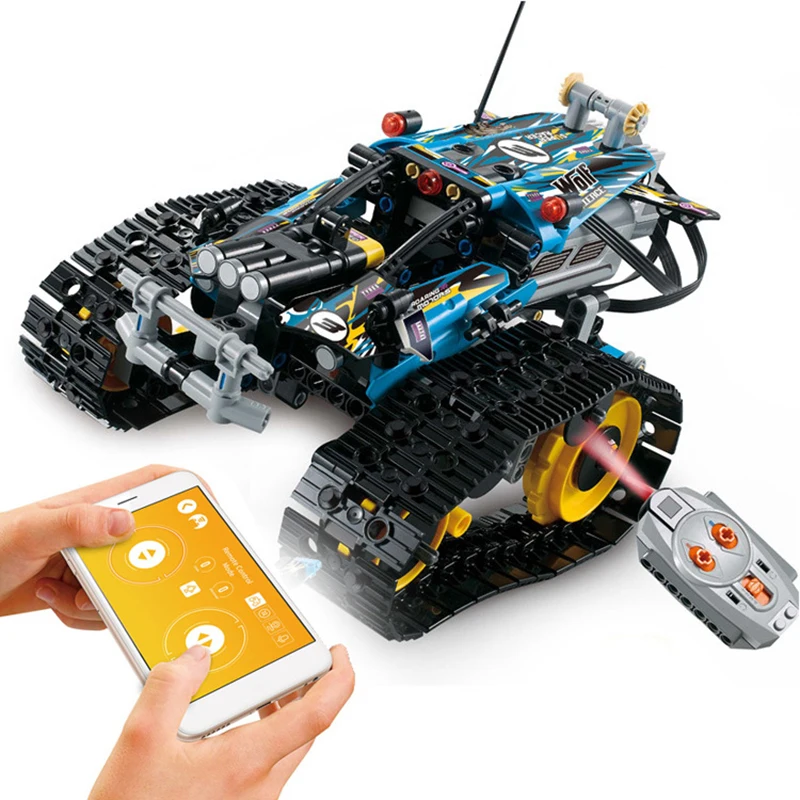 

MOULD KING 13032 13036 RC Car Racing APP Remote Control Crawler Car Building Blocks Technic 42095 RC Toys Gift Bricks