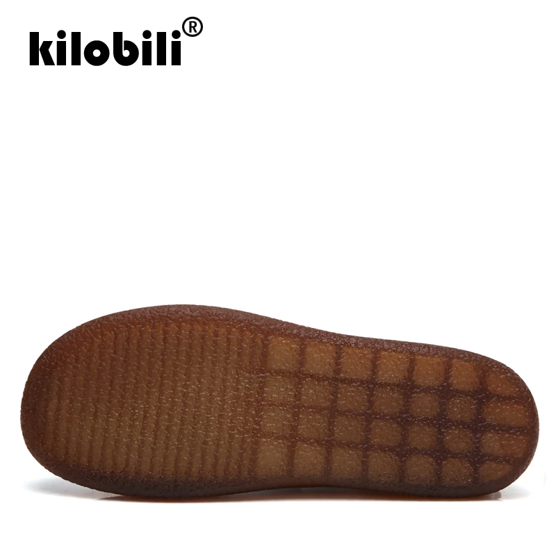 Kilobili/Женская обувь на плоской подошве женские туфли из натуральной кожи без