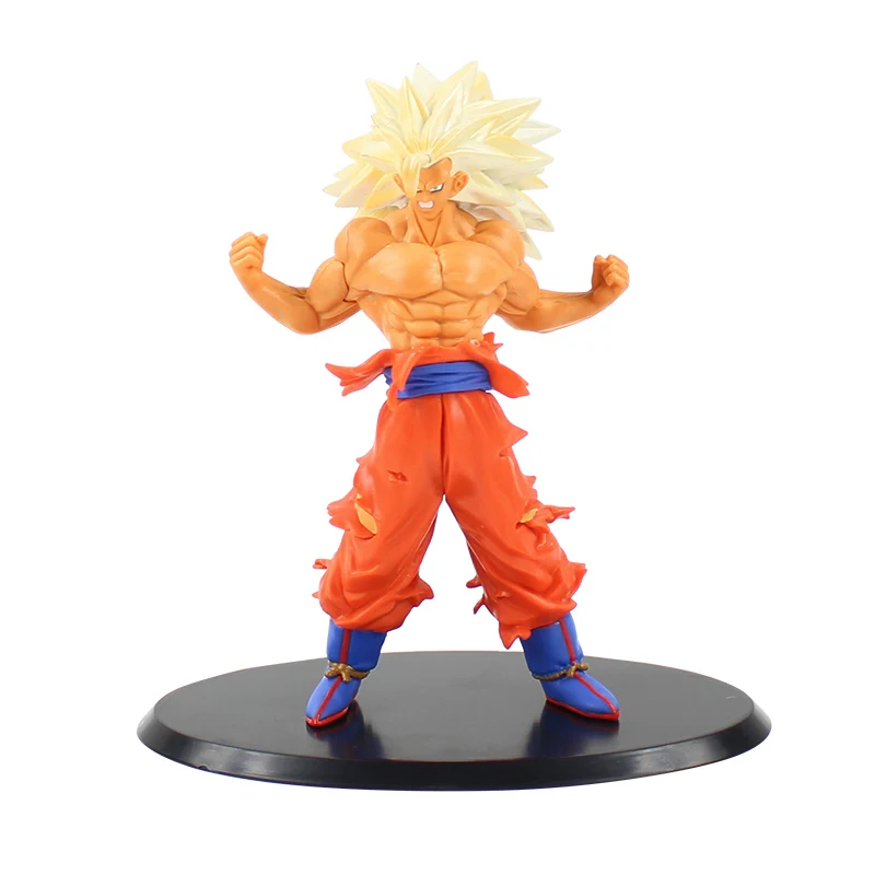 17cm Dragon Ball Z Goku Figure Toy Son Goku Super Saiyan 3 ...