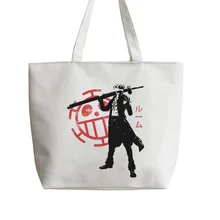 Для хирургических сюжеты из японского аниме сумки-тоут сумка для покупок с персонажем из мультфильма школьная сумка через плечо многоразовый шоппер продуктовая сумка GA695