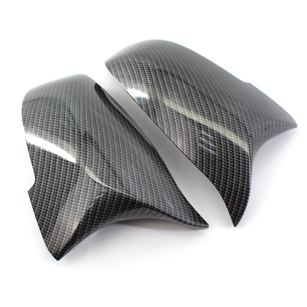 

Pair Left+Right Carbon Fiber Side Wing Mirror Cover Cap for BMW F10 F11 2014 2015 2016 2017 Car Accessories