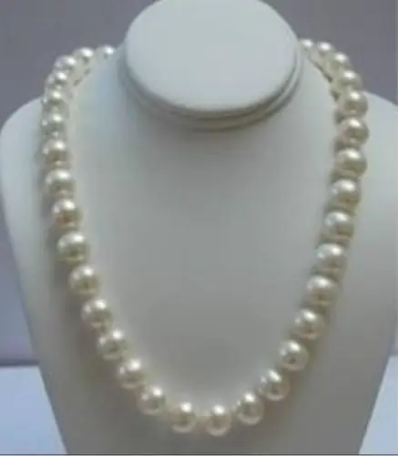 

14KGP Solid Gold Clasp 8-9MM White Akoya Pearl Necklace 18"AAA a(5.18)