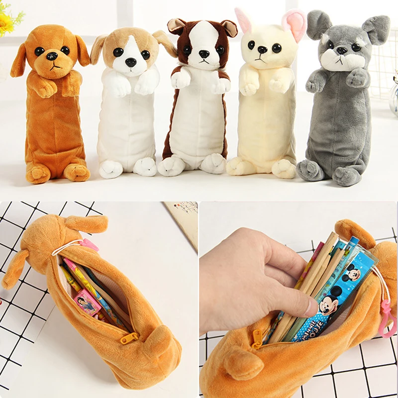 

LGLOIV 25CM Plush Toy Doll Puppy Pen Student Stationery Wholesale Animal Pencil Bag Gift Doll Stuffed Plush Toy Drop-shipping