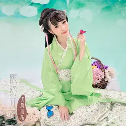 Ying Qing Jiang свежий эстетический зеленый Hanfu костюм для женщин фотография костюм