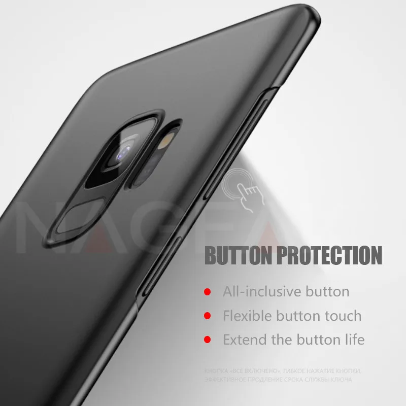 NAGFAK Роскошный Матовый Жесткий чехол для телефона Samsung Galaxy S9 S9Plus S8 S8Plus S7 S6 Edge