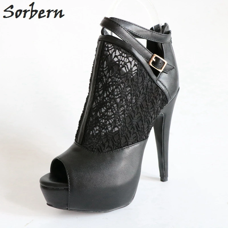 peep toe booties size 12