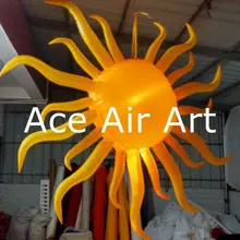 Красивая желтая модель солнца надувные украшения для потолка