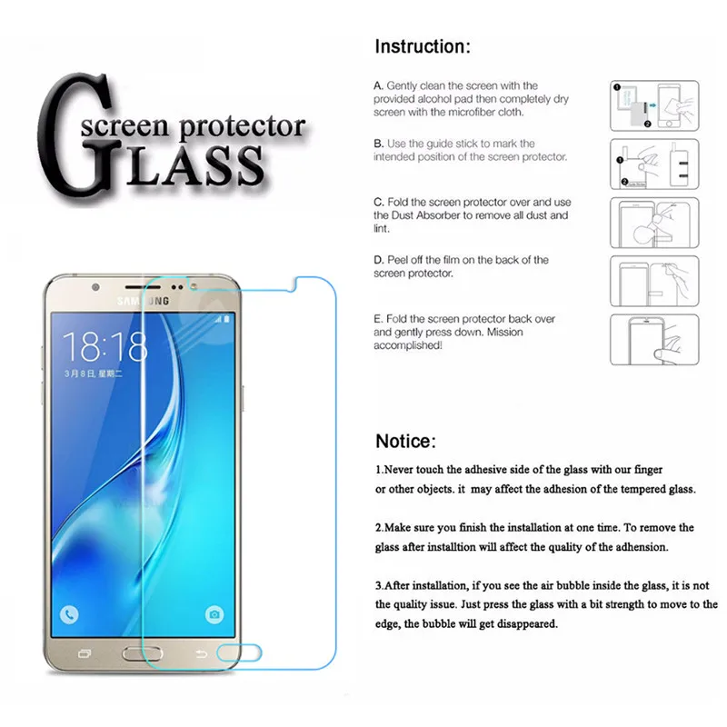 GPNACN 0,28mm 9H закаленное Стекло для Samsung Galaxy J3, J5, J7 года J310 J510 J710 Экран защитная плёнка для НУА Вэй чехол