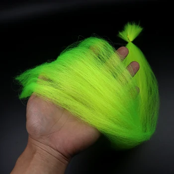 

Bimoo Kinky Soft Synthetic Fly Tying Streamer Fiber Bait Fish Lead Head Jig Tying Material Pink Chartreuse Red Orange Yellow