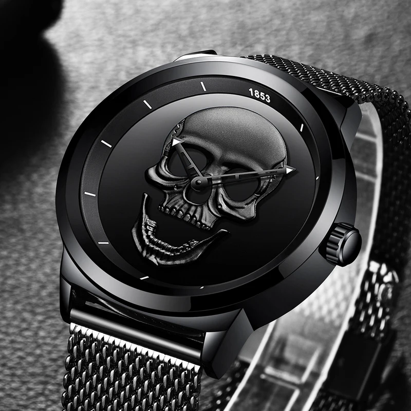 PAGANI DESIGN Mens Watch fashion Luxury Brand Clock Male Casual Sport Wristwatch Men Pirate Skull Style Quartz Watch Reloj Hombe