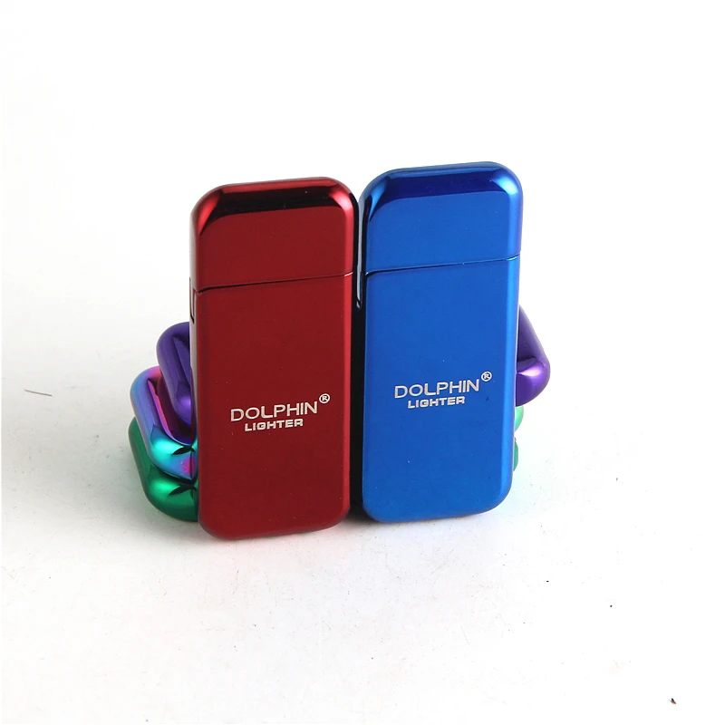

Very thin style Grinding wheel Metal lighters New style Cigarette Accessories Butane gas lighter