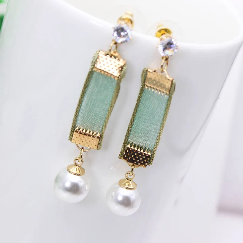 

2019 new fashion brand jewelry summer style gift drop earrings for women handmade glass crystal simple earrings