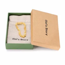 Baltic янтарный браслет для взрослых(Butterscotch Raw)-2 размера