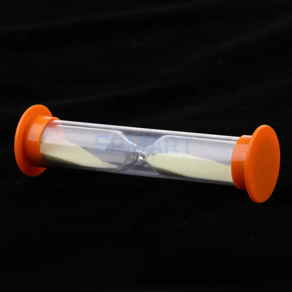 MagiDeal 1 Minute Plastic Sand Timer with Orange Frame Party Props Glow in The Dark for Home Office Desk Table Decoration Toy