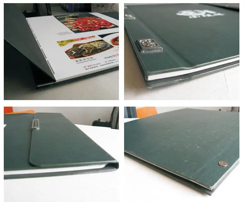 

Customized Size Restaurant Leather Menu Card Holder / Personalized Menu Covers Leather / Restaurant Supplies