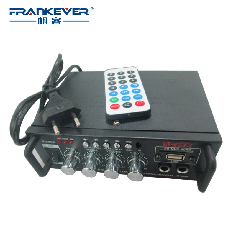 Frankever DC12V -AC220V Stereo Car Audio Amplifiers 2.1 Channels Speaker Mini HiFi Stereo Amplifier For Motorcycle Car AK-698E Frankever DC12V -AC220V Stereo Car Audio Amplifiers 2.1 Channels Speaker Mini HiFi Stereo Amplifier For Motorcycle Car AK-698E