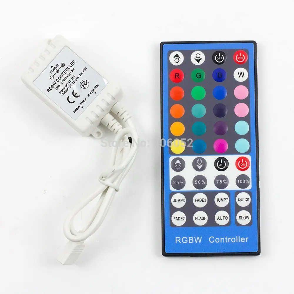 

4pcs/lot 40key IR LED RGBW controller,DC12-24V input,2A*4 channel output
