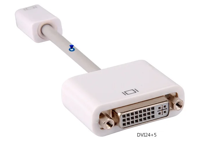 Кабель адаптер Mini DVI 24 + 5 гнездовой для Macbook HDTV проектора видеокабель штекер