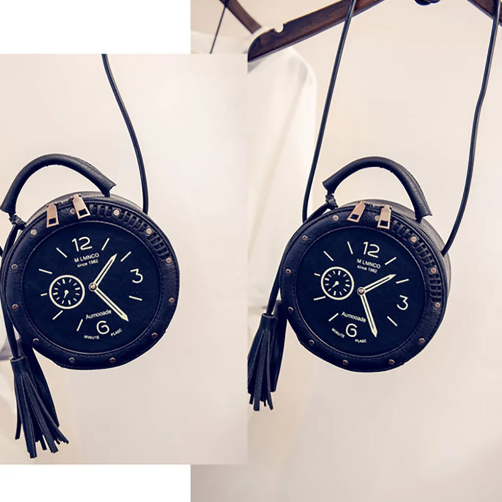 Креативные сумки, женские сумки, дизайнерские модные сумки, модели часов, сумки с ручками, кожаные круглые сумки через плечо, странные сумки