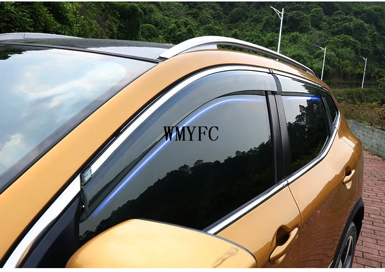 

FIT FOR 2014-2016 NISSAN QASHQAI SIDE WINDOW RAIN DEFLECTORS GUARD VISOR WEATHERSHIELDS DOOR SHADE WEATHER SHIELDS ACCESSORIES