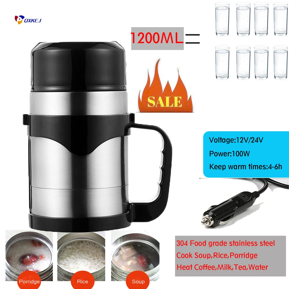

Portable Cooking Pot outdoor cooking tool Coffee Holder Soup Cooking Pot Water boiling Electric Thermos