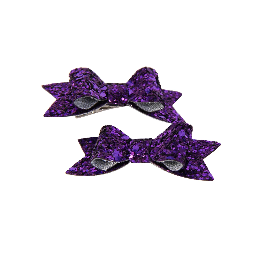 David Accessories блестящие кожаные аксессуары для волос, аксессуары для волос, бантики бантом, для детей Детские Волосы для девочек Клип заколки с украшениями, DIY аксессуары для волос, 1Yc5837 - Цвет: 55x20mm