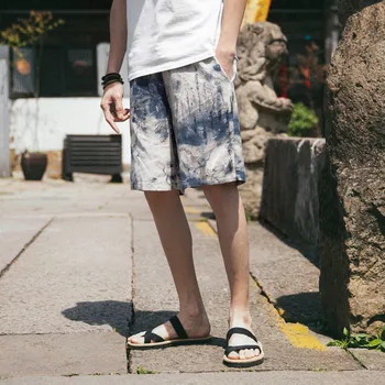 

Mens Pant Men's Harem Cotton Linen Wide-leg Pajamas Loose