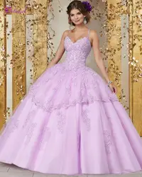 Vestido de 15 anos бальное платье с аппликацией из бисера пышное платье 2019 романтическое милое платье с вырезом милое 16 платье для танцев