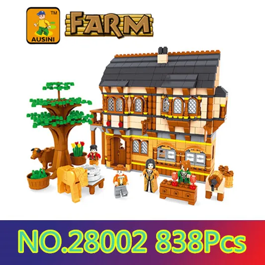 

building block set compatible with lego happy farm 257 3D Construction Brick Educational Hobbies Toys for Kids