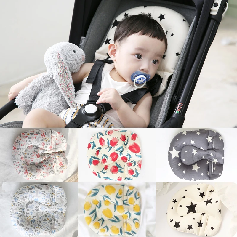 2019 детская подушка для коляски новорожденных против скатывания для детских ходунков лайнер Мат Подушка Pad Dual Head Поддержка