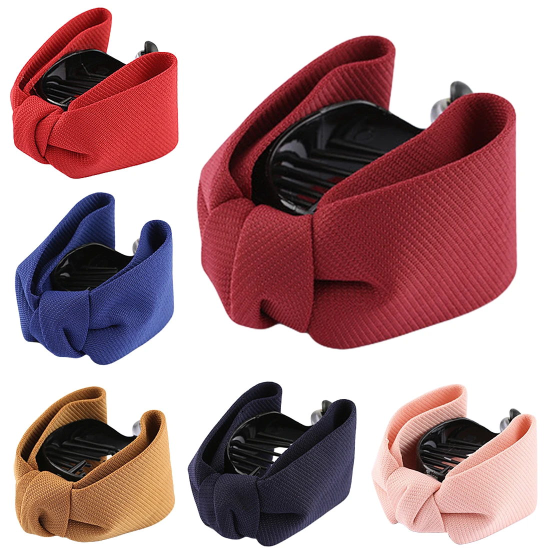 Solid color sweet style bow hairpin elegant female solid cloth strip tail clip bow clip ponytail girl hair accessories hair clip Solid color sweet style bow hairpin elegant female solid cloth strip tail clip bow clip ponytail girl hair accessories hair clip