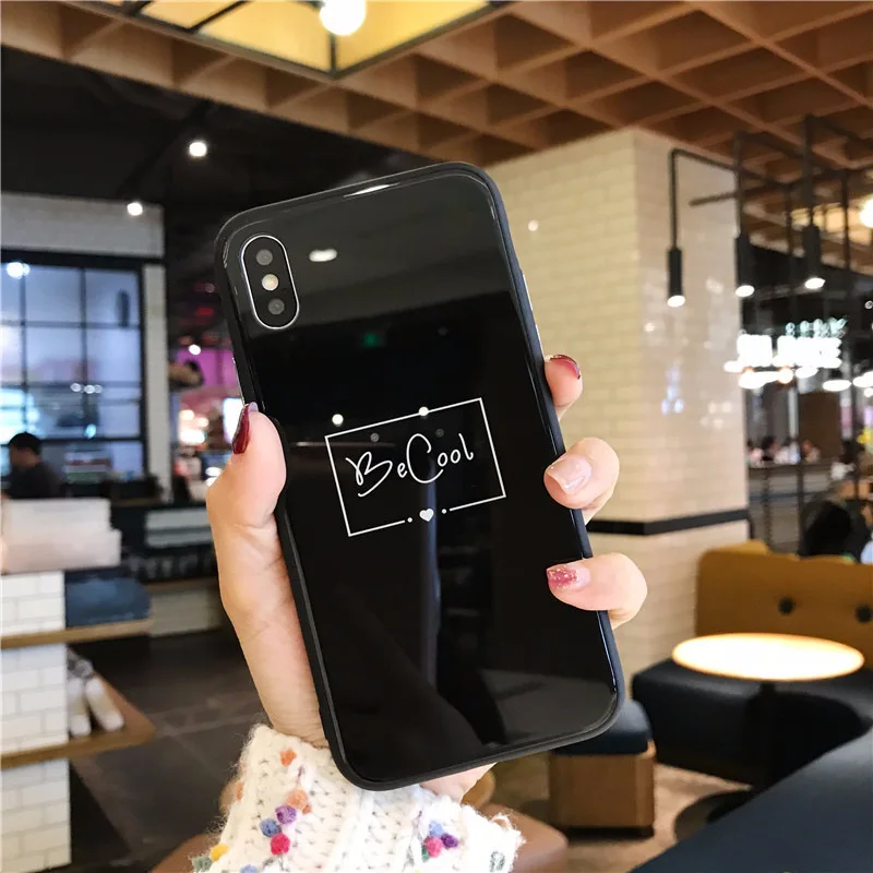 Fille CHAOLIDA Grosir Pecinta Kualitas Tinggi TPU Handphone untuk Iphone X Gliter Hitam Lembut Aksesoris Ponsel Celular Murah