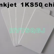 100pce/лот 13,56 mhz перезаписываемые для струйной печати ПВХ Карточка fudan nfc 1 K S50 чип для принтеров Canon