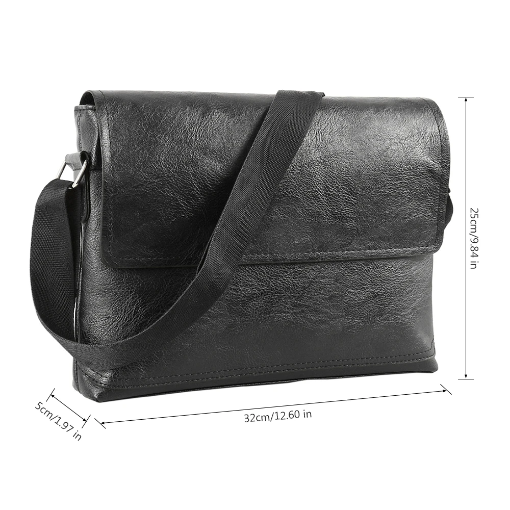 الأزياء الذكور بو الجلود حقيبة ساع للرجل عارضة الأعمال خمر Crossbody حقيبة