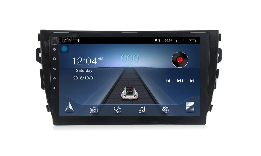 Perfect MEKEDE Quad-core Android 8.1 HD 1024X600 car multimedia player for Zotye T600 support DVR view camera mirror link gps navigtaor 8