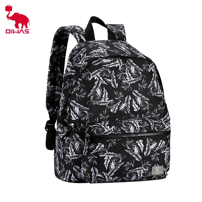 

Oiwas luxury Printed Style Backpack Letter A Shape Laptop Bag pack Anti-seismic Design School Backpack Multi-function for Unisex