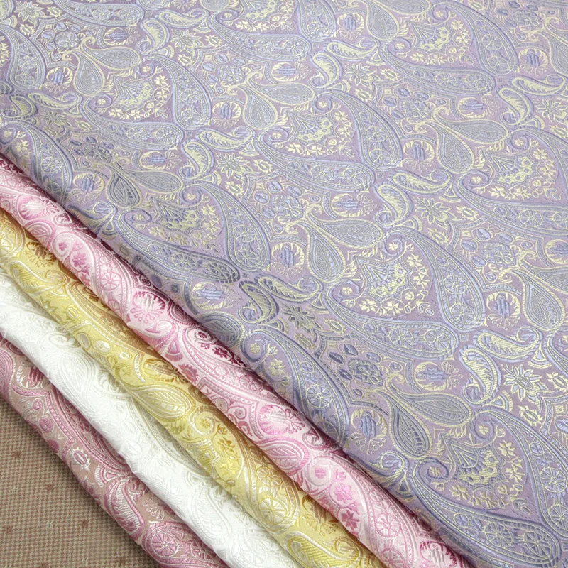 CF256 5colors 100*76cm High Quality Chinese Silk Jacquard Satin Fabric Garment For Cheongsam Sewing | Дом и сад