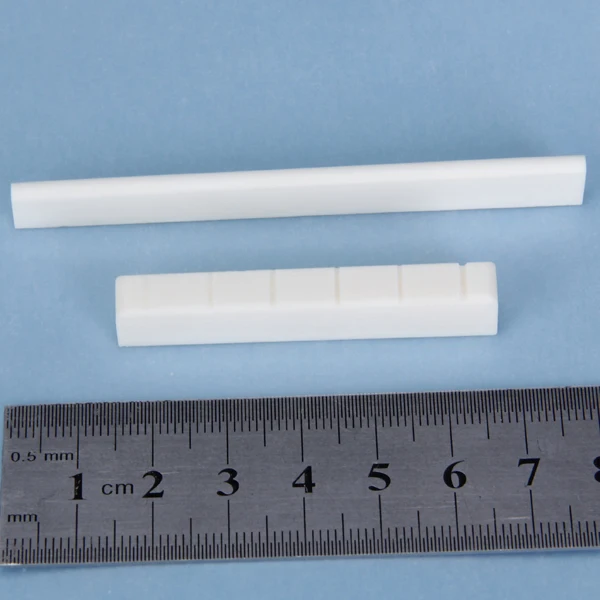 Classical Guitar Natural Bone Slotted Bridge Saddle End Nut Set White