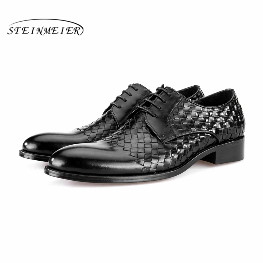 

Mens formal shoes leather oxford shoes for men dressing wedding men's brogues office shoes lace up male suit shoes red black