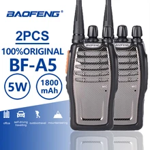 

2pcs Baofeng Bf-A5 Walkie Talkie UHF Ham Radio Station A5 Portable Two Way Radio Outdoor Hunting Radio Transceiver Bf-888s Plus
