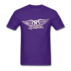Мужские Aerosmith футболка музыкальная тема личность фиолетовый Костюмы для Мужская Предварительно хлопок смешные футболки