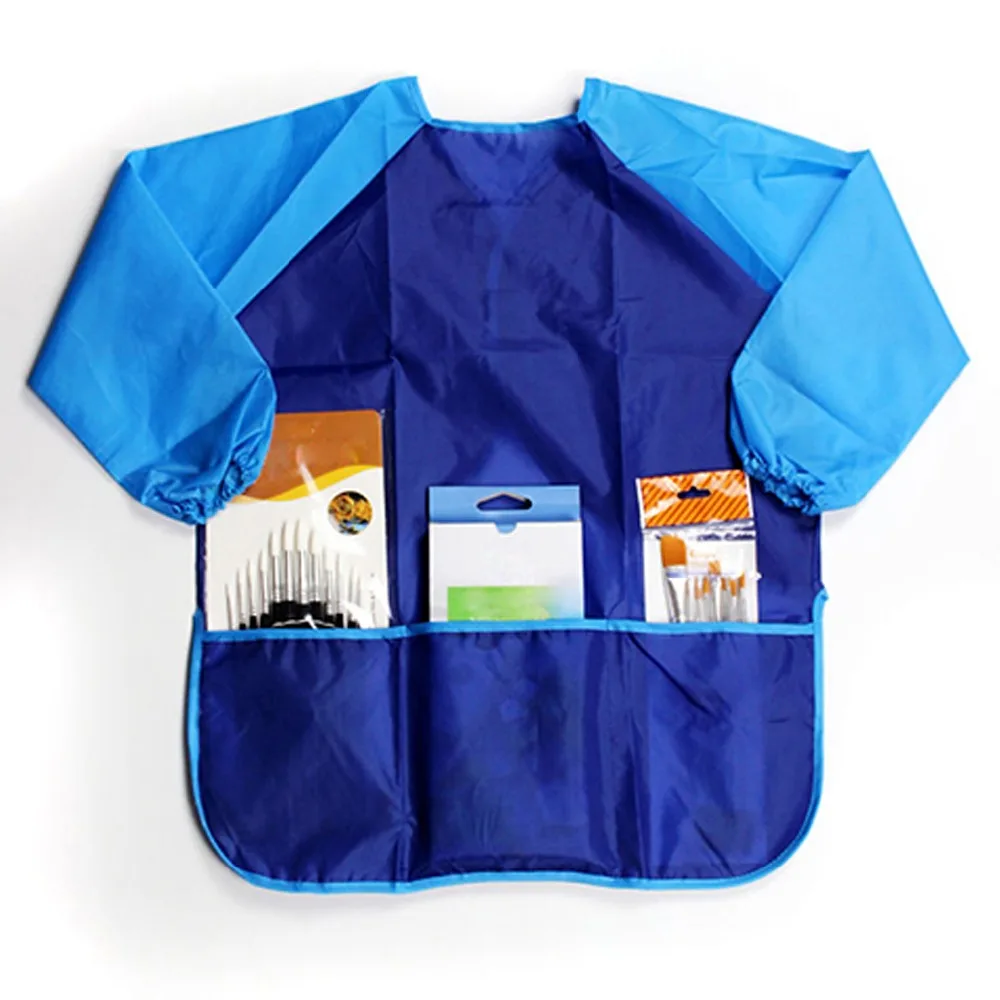 Waterproof Long Sleeve Art Smock Apron set Eating Smock for Painting