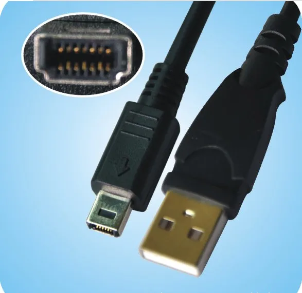 Новый Синхронизация данных USB 14 булавки кабель для цифровой фотокамеры FuJi камера