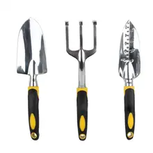 3/5 Piece of Magnesium Alloy Aeronautical Garden Garden Outdoor Garden Tools Big Sholve/Take root shovel/Cross/Rake new