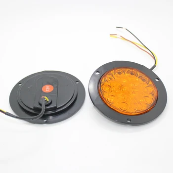 

2Pcs 16 LED Car Rear Tail Lights Red Yellow White Warning Lamp for 12V 24V Truck Trailer Lorry Van
