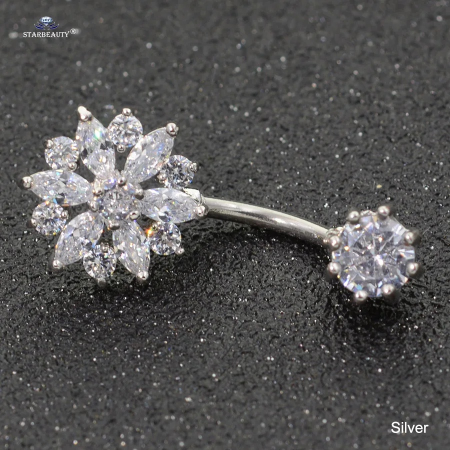 14 г пикантная женская обувь с украшением в виде кристаллов живота Piercing Nombril